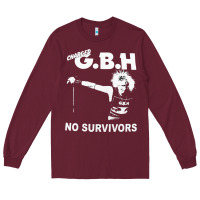 Burgundy gbh 07 Long Sleeve Tee - artisFamous