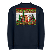Navy joy reindeer Heavyweight Sweatshirt - Jasminsmagicworld