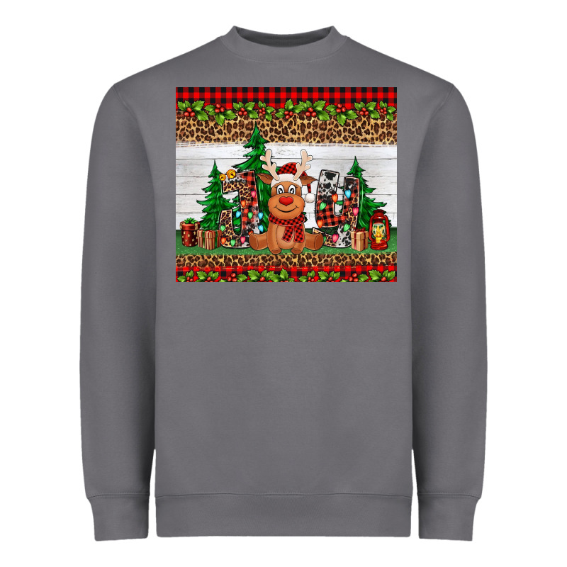 Joy Reindeer Heavyweight Sweatshirt by Jasminsmagicworld | Teevron