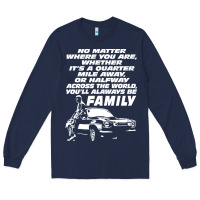 Navy fast and furious Long Sleeve Tee - artisFamous