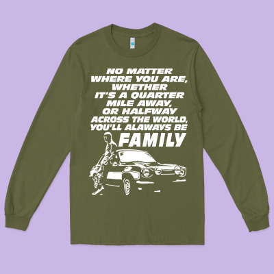 Fast And Furious Long Sleeve Tee Designed By Artisfamous