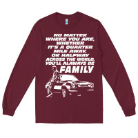 Burgundy fast and furious Long Sleeve Tee - artisFamous