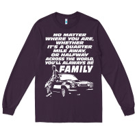 Plum fast and furious Long Sleeve Tee - artisFamous