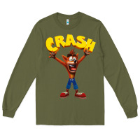 Army Green crash bandicoot Long Sleeve Tee - artisFamous