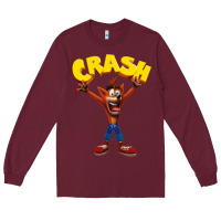 Burgundy crash bandicoot Long Sleeve Tee - artisFamous