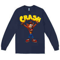 Navy crash bandicoot Long Sleeve Tee - artisFamous