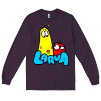 Plum larva cartoon Long Sleeve Tee - artisFamous