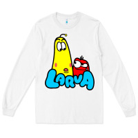 White larva cartoon Long Sleeve Tee - artisFamous