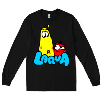 Black larva cartoon Long Sleeve Tee - artisFamous
