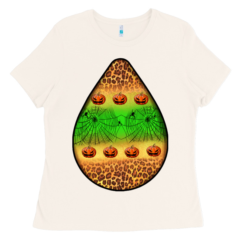 Halloween Pumpkin Teardrop Ladies Tee by BundleAndBundleShop | Teevron