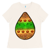 Bone halloween pumpkin teardrop Ladies Tee - BundleAndBundleShop