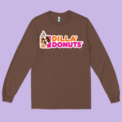 Dilla' Donuts Long Sleeve Tee Designed By Artisfamous