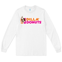 White dilla' donuts Long Sleeve Tee - artisFamous