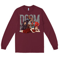 Burgundy doom breakfast patrol Long Sleeve Tee - artisFamous