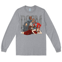 Heather Grey doom breakfast patrol Long Sleeve Tee - artisFamous