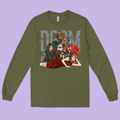 Doom Breakfast Patrol Long Sleeve Tee Designed By Artisfamous
