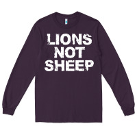 Plum lions not sheep Long Sleeve Tee - artisFamous