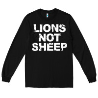 Black lions not sheep Long Sleeve Tee - artisFamous