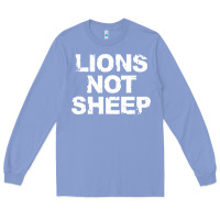 Colony Blue lions not sheep Long Sleeve Tee - artisFamous