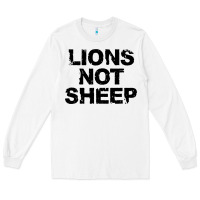 White lions not sheep Long Sleeve Tee - artisFamous