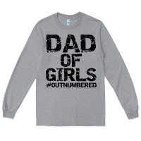 Heather Grey dad of girls Long Sleeve Tee - artisFamous