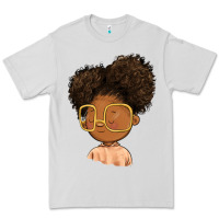Dove Grey black girl Premium Tee - FaDigitalArtStudio