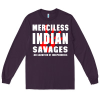 Plum merciless indian savages Long Sleeve Tee - artisFamous