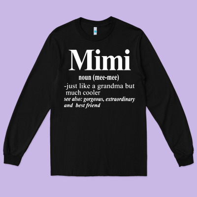 Mimi Long Sleeve Tee Designed By Artisfamous