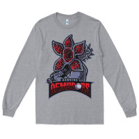Heather Grey hawkins demodogs Long Sleeve Tee - artisFamous