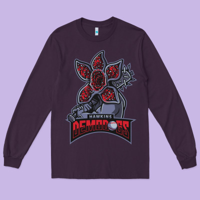 Hawkins Demodogs Long Sleeve Tee Designed By Artisfamous