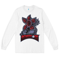 White hawkins demodogs Long Sleeve Tee - artisFamous