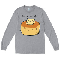 Heather Grey i'm on a roll! Long Sleeve Tee - artisFamous