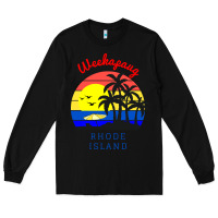 Black weekapaug, rhode island sunset Long Sleeve Tee - artisFamous