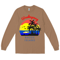 Toasted Coconut weekapaug, rhode island sunset Long Sleeve Tee - artisFamous