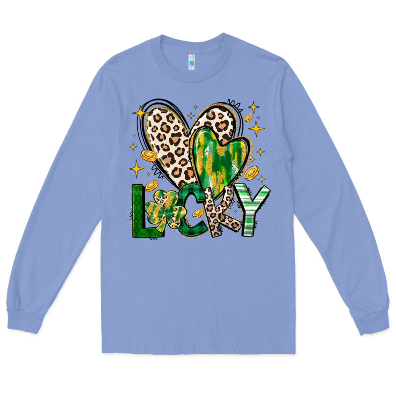 Lucky Saint Patricks Day Long Sleeve Tee by CowhideDigitalArt | Teevron