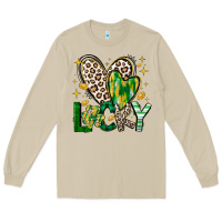 Mushroom Lucky Saint Patricks Day Long Sleeve Tee - CowhideDigitalArt
