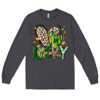 Smoke Lucky Saint Patricks Day Long Sleeve Tee - CowhideDigitalArt