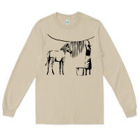 Mushroom Banksy Zebra Long Sleeve Tee - artisFamous