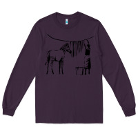 Plum Banksy Zebra Long Sleeve Tee - artisFamous