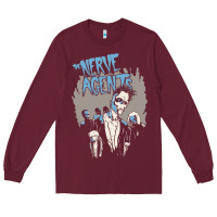 Burgundy the nerve agents Long Sleeve Tee - artisFamous