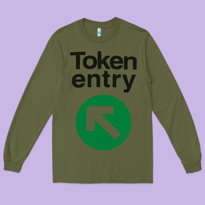 Token Entry Long Sleeve Tee Designed By Artisfamous