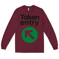 Burgundy token entry Long Sleeve Tee - artisFamous