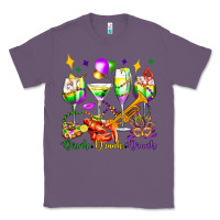 Lavender drink drank drunk mardi gras wine glasses olivia Classic Tee - OliviaCreatesArt