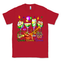 Red drink drank drunk mardi gras wine glasses olivia Classic Tee - OliviaCreatesArt