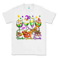 White drink drank drunk mardi gras wine glasses olivia Classic Tee - OliviaCreatesArt