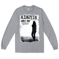 Heather Grey alanis morissette, world tour Long Sleeve Tee - artisFamous