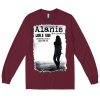 Burgundy alanis morissette, world tour Long Sleeve Tee - artisFamous