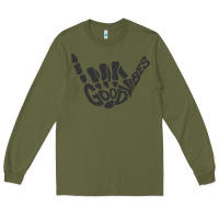 Army Green goodvibes shaka Long Sleeve Tee - artisFamous