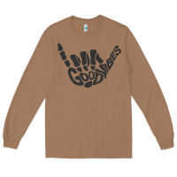 Toasted Coconut goodvibes shaka Long Sleeve Tee - artisFamous
