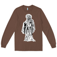 Chestnut santa muerte blanca Long Sleeve Tee - artisFamous